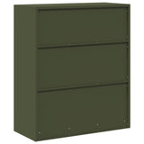 Storage Cabinet Olive Green 90 x 40 x 105 cm Steel 891650