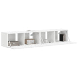 TV Wall Cabinet 2 pcs White 78.5 x 31 x 29.5 cm Engineered Wood 892210