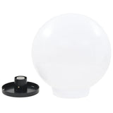 Bowl Lamp Set of 2 White Polymethyl methacrylate 50657