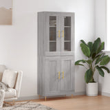 Highboard Grey Sonoma 69.5x34x180 cm Engineered Wood 3198335