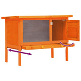 Outdoor Rabbit Hutch Small Animal House Pet Cage 1 Layer Wood 170157