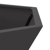 Fire Pit Black 75 x 75 x 28 cm Steel 858996