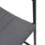 Chair with Cushion 4 pcs Black and Anthracite Textilene 42003025