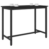 Table Black Oak 100 x 50 x 76.5 cm Engineered Wood and Steel 873744