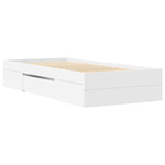 Bed Frame without Mattress White 90x200 cm Engineered Wood 3295492