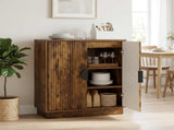 Sideboard VENRAY Smoked Oak 66 x 33 x 77.5 cm Engineered Wood 8019987