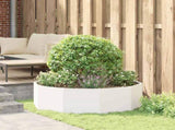 Planter White 120 x 120 x 35 cm Steel 883725