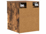 Bed Cabinet Smoked Oak 29 x 31.5 x 49 cm Engineered Wood 8001105