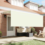 Retractable Awning Cream 350 x 200 cm Polyester and Aluminium 3329639