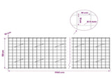 Gabion with 5 mm Wire and 10x10 cm Mesh 1150x10x100 cm 3464945