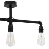 281628 Ceiling Lamp Black 3 x E27 Bulbs