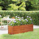 ZNTS Garden Raised Bed Rusty 160x40x45 cm Corten Steel 151952