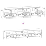 TV Cabinet White 202x39x43.5 cm Cold-rolled Steel 3307160