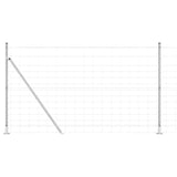 Welded Wire Fence with Concrete Base 50 x 1.4 m 3351544