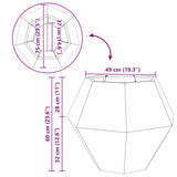 Planter 2 pcs Olive Green 75 x 75 x 60 cm Steel 884045