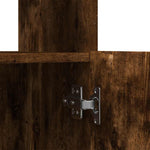 Highboard Smoked Oak 92x33x180 cm Engineered Wood 3309622