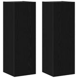 TV Cabinet Set 6 pcs Black oak 100 x 30 x 30 cm Engineered wood 3332583