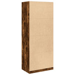 Wardrobe Smoked Oak 80x50x200 cm Engineered Wood 3307796