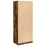 Wardrobe Smoked Oak 80x50x200 cm Engineered Wood 3307796