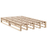 Bookcase Bed without Mattress 120x200cm Solid Wood Pine 3324502