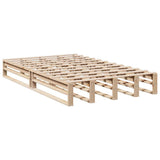 Bookcase Bed without Mattress 120x200cm Solid Wood Pine 3324502