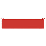 2-Piece Bench Cushions SOEST 2 pcs 100% Polyester Red 949131
