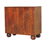 Chestnut Dice Cabinet IN3616