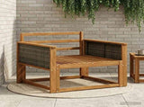 Outdoor Middle Sofa Solid Acacia Wood Natural 3438843