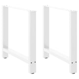 Dining Table Legs White 2 pcs 70x cm Steel 4013309