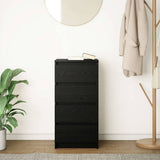 Sideboard Black Oak 37.5x35x76 cm Engineered Wood 861752