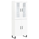 Highboard White 69.5x34x180 cm Engineered Wood 3198233