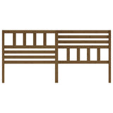 814167 Bed Headboard Honey Brown 206x4x100 cm Solid Wood Pine