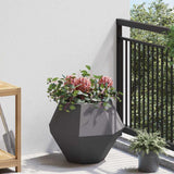 Planter 2 pcs Black 50 x 50 x 40 cm Steel 884053