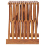 48992 Folding Stool 40x32x45 cm Solid Teak Wood