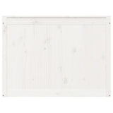 Laundry Box White 88.5x44x66 cm Solid Wood Pine 823570