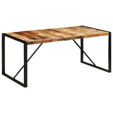 ZNTS Dining Table 175x90x76 cm Solid Rough Wood Mango 351691