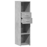 Highboard Concrete Grey 30x42.5x124 cm Engineered Wood 846155