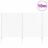 Fence and Post Silver 1.4 x 10 m Steel 3336290