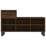 Shoe Cabinet Brown Oak 102x36x60 cm Engineered Wood 831379