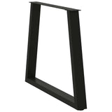 Dining Table Legs V-Shape 3 pcs Black 80x cm Steel 4012588