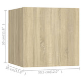 6 Piece TV Cabinet Set Sonoma Oak Engineered Wood 3078999