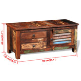 Reclaimed TV Hi-Fi Cabinet Side Cabinet Solid Wood 241629