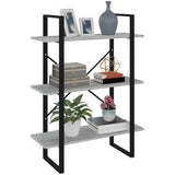 Book Cabinet Grey Sonoma 80x30x105 cm Engineered Wood 821316