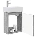 Bathroom Vanity Unit with Tap Grey Sonoma 45.5 x 22.5 x 84 cm 889447