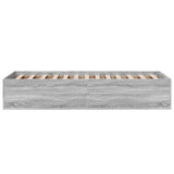 Bed Frame without Mattress Grey Sonoma 90x200 cm 3281061