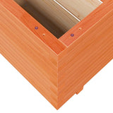 Garden Planter Wax Brown 60x60x49.5 cm Solid Wood Pine 3282521