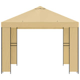 Gazebo 3 x 3 m Cream Polyester and Steel 190 gsm 900350
