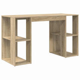 Desk with Shelf Sonoma Oak 130 x 50.5 x 75 cm Engineered Wood 869500