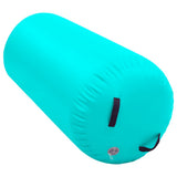 Inflatable Gymnastic Roll with Pump 120x75 cm PVC Green 92716