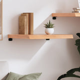 Wall Shelf Light Brown 60x60x cm Treated Solid Wood Oak 363655